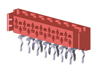1.27mm (.050) Right Angle DIP Type Female Connector 04-26Pin 215460